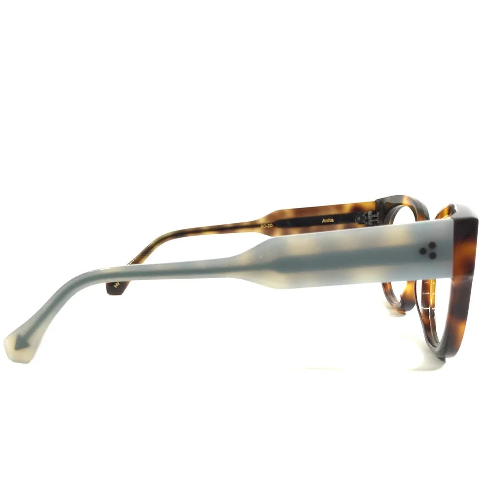 Alfred Kerbs Eyeglasses Frames ANITA HV Havana Gray Tortoise Full Rim 50-20-140